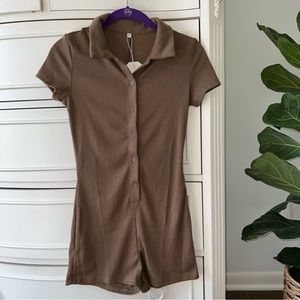 NWT Brown Romper